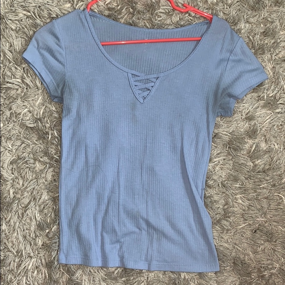 Blue Cross Up Shirt